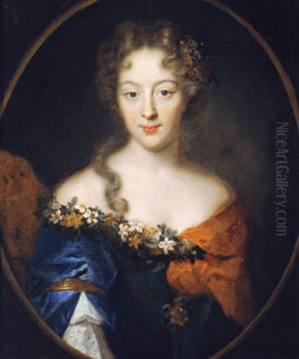 Portrait of Francoise Marguerite, Countess of Grignan Oil Painting by Pierre Mignard I