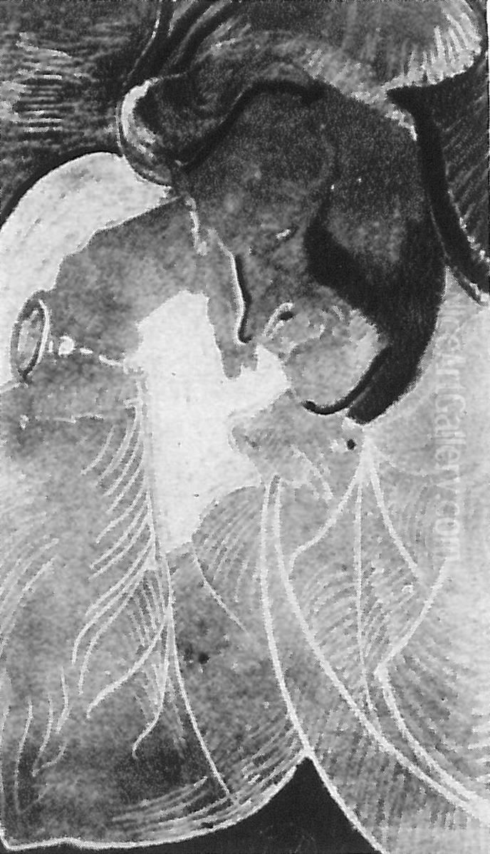 Woman's portrait Oil Painting by Stanislaw Ignacy Witkiewicz (Witkacy)