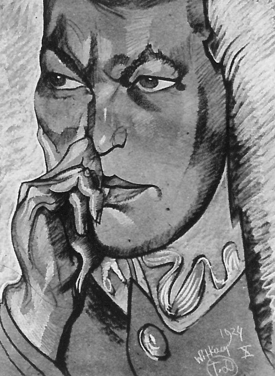 Portrait of Janusz Beaurain Oil Painting by Stanislaw Ignacy Witkiewicz (Witkacy)