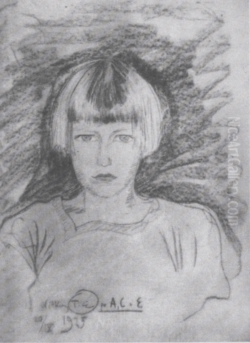 Portrait of a boy Oil Painting by Stanislaw Ignacy Witkiewicz (Witkacy)