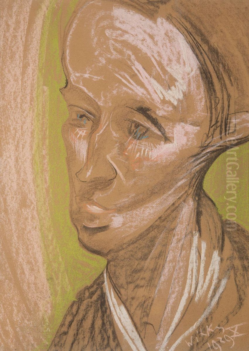 Portret Bohdana Filipowskiego Oil Painting by Stanislaw Ignacy Witkiewicz (Witkacy)