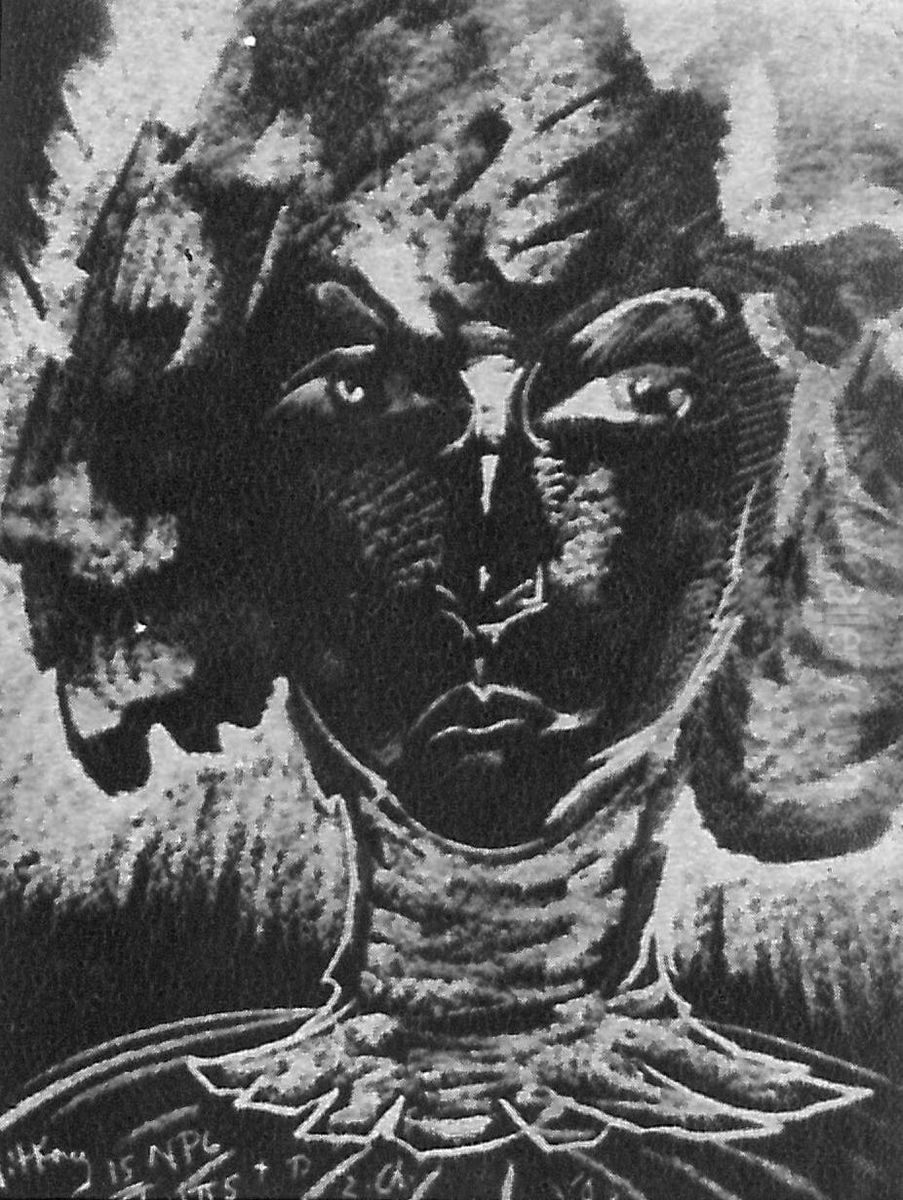 Portret Neny Stachurskiej Oil Painting by Stanislaw Ignacy Witkiewicz (Witkacy)