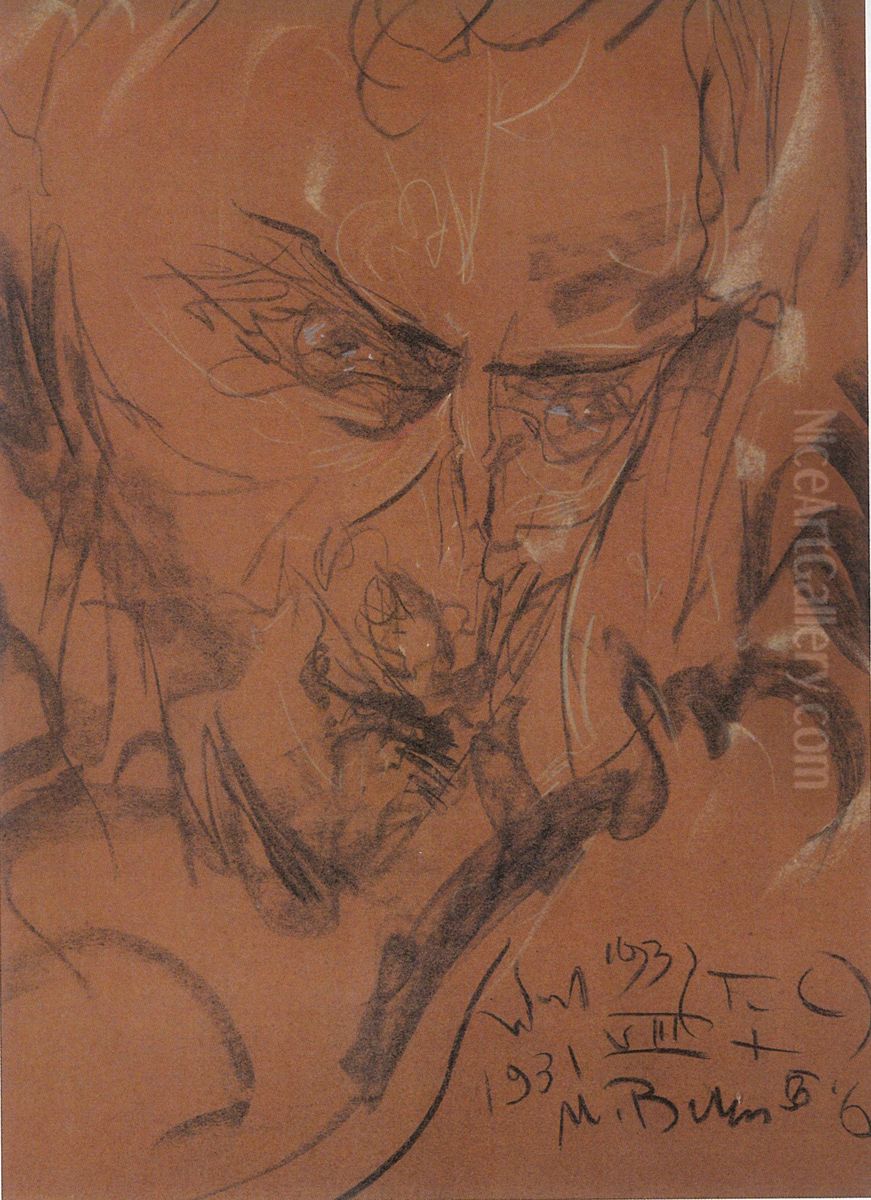 Male portrait Oil Painting by Stanislaw Ignacy Witkiewicz (Witkacy)