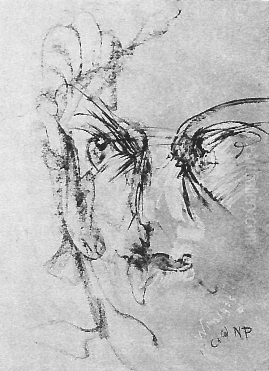 Portret Oil Painting by Stanislaw Ignacy Witkiewicz (Witkacy)