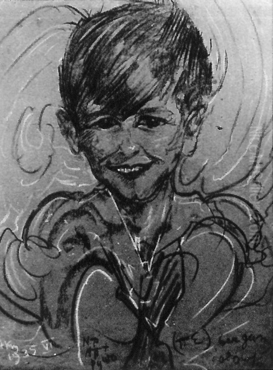 Portrait of Lech Mieczyslaw Krahelski Oil Painting by Stanislaw Ignacy Witkiewicz (Witkacy)