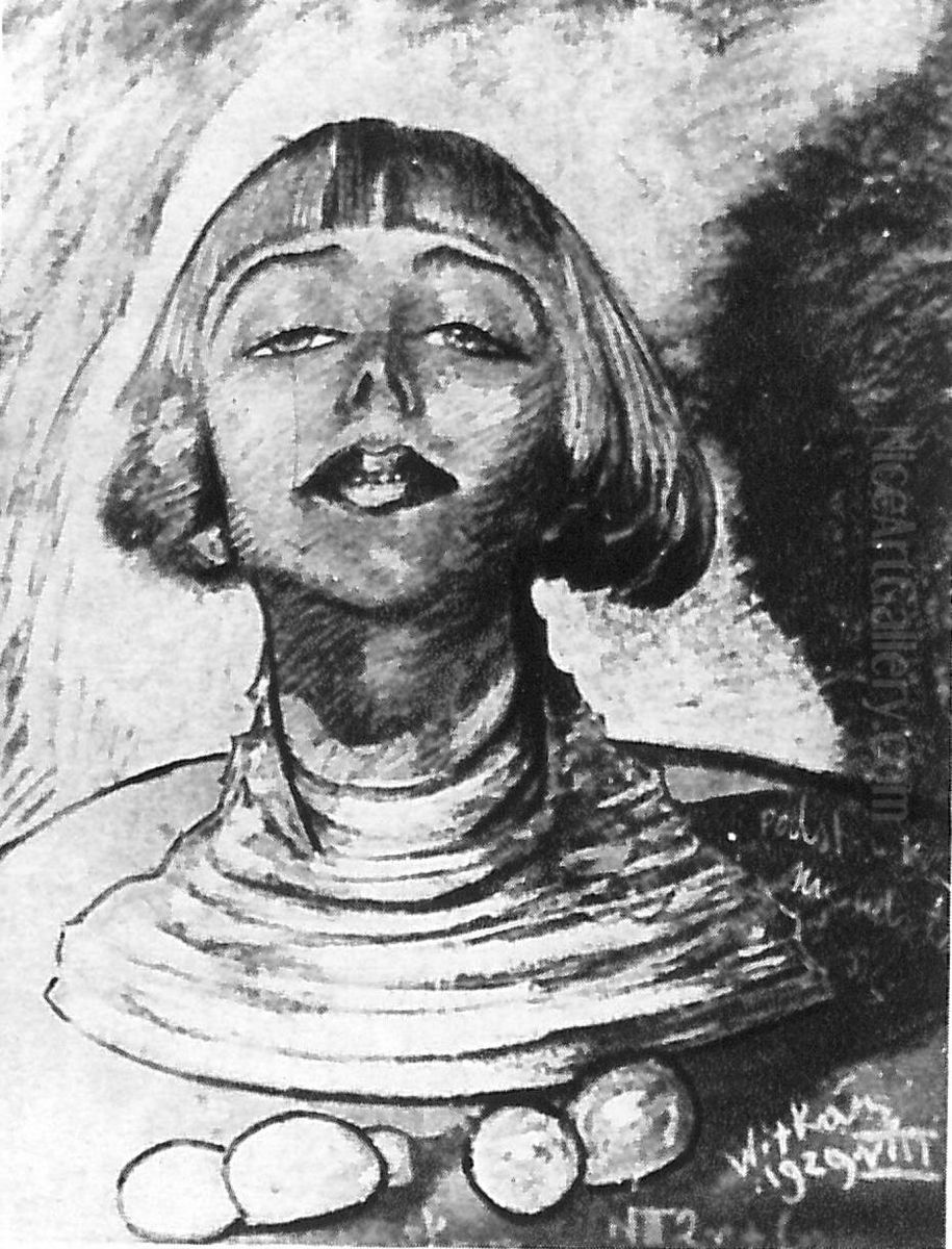 Portret Marii Rorich Oil Painting by Stanislaw Ignacy Witkiewicz (Witkacy)