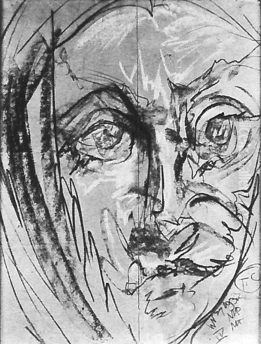 Portrait of Edmund Zytecki Oil Painting by Stanislaw Ignacy Witkiewicz (Witkacy)