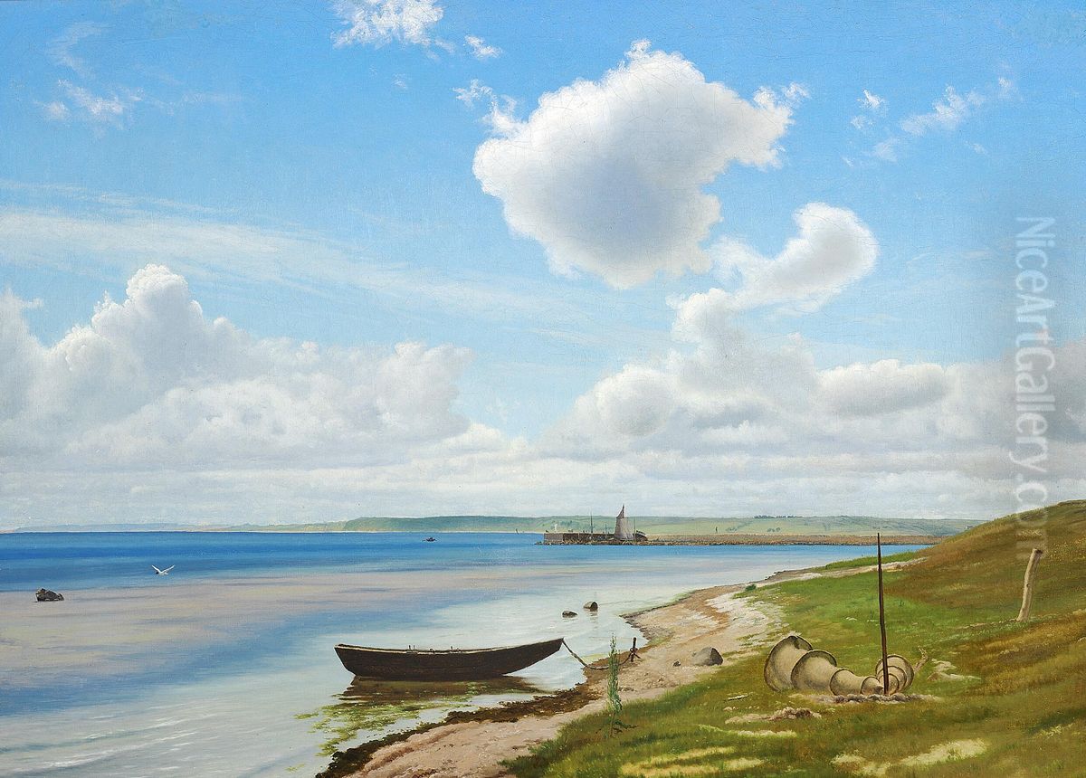 A view of Isefjorden. Oil Painting by Vilhelm Kyhn