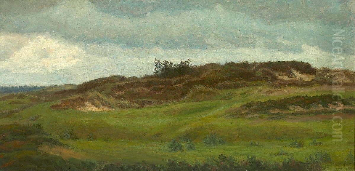 Autumn at the mansion Ausumgaard. Oil Painting by Vilhelm Kyhn