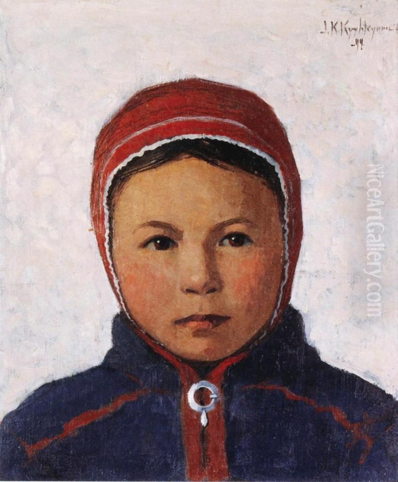 Lapin Elsa Oil Painting by Juho Kyyhkynen