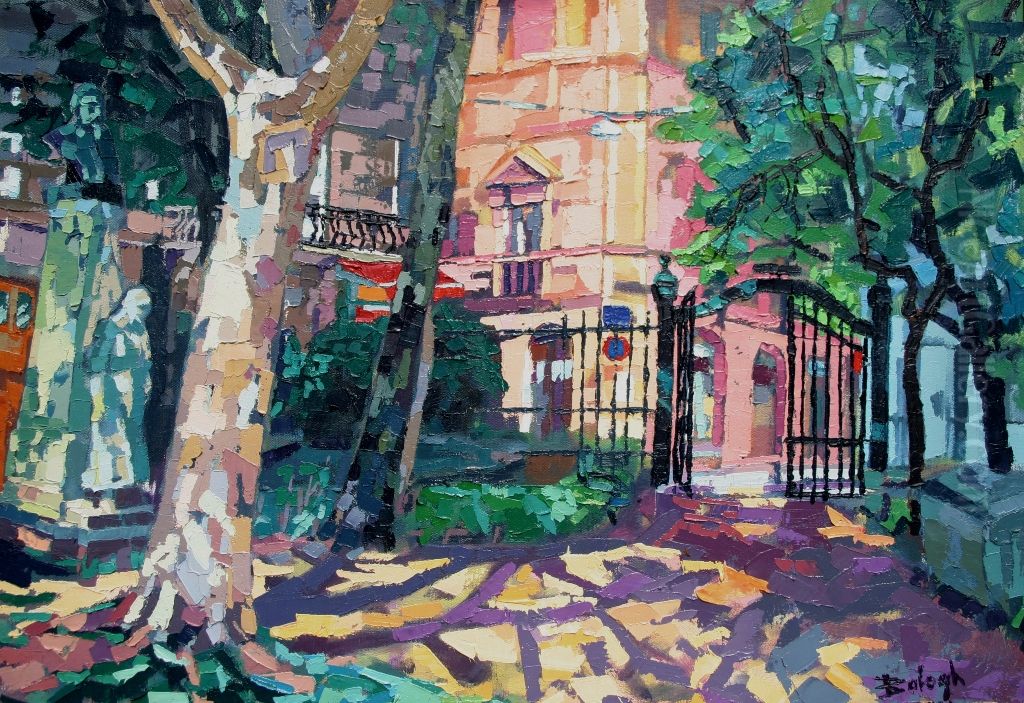 Karolyi Garden Oil Painting by Tibor Balogh
