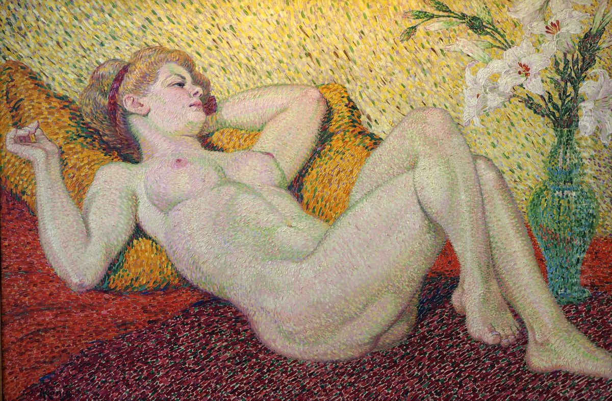 Liegender Akt Oil Painting by Albert Konig