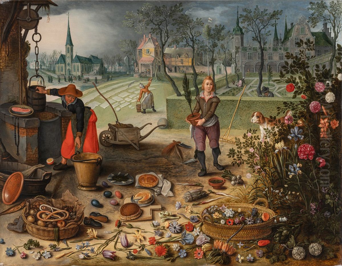 Spring Oil Painting by Sebastian Vrancx