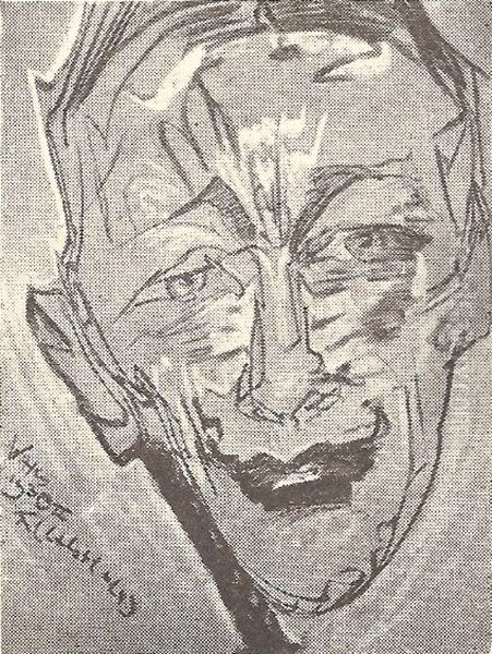 Male portrait Oil Painting by Stanislaw Ignacy Witkiewicz (Witkacy)