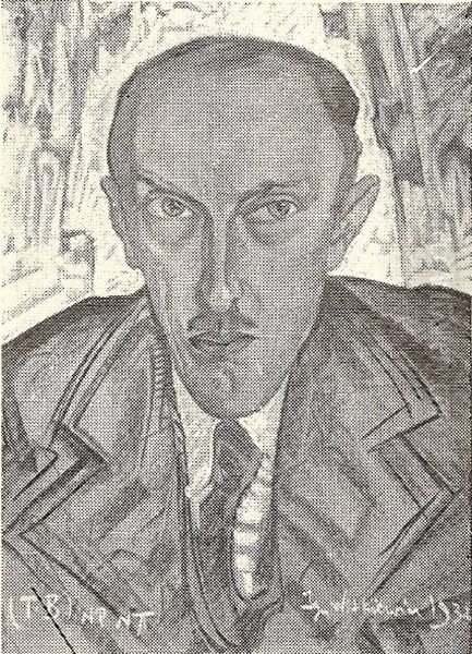 Portrait of Zdzislaw Ludkiewicz Oil Painting by Stanislaw Ignacy Witkiewicz (Witkacy)