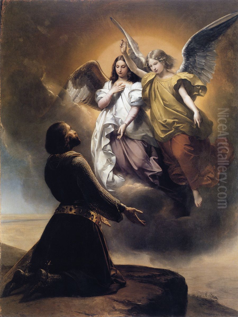 Godofredo de Bouillon en el Monte Sinai Oil Painting by Federico de Madrazo y Kuntz