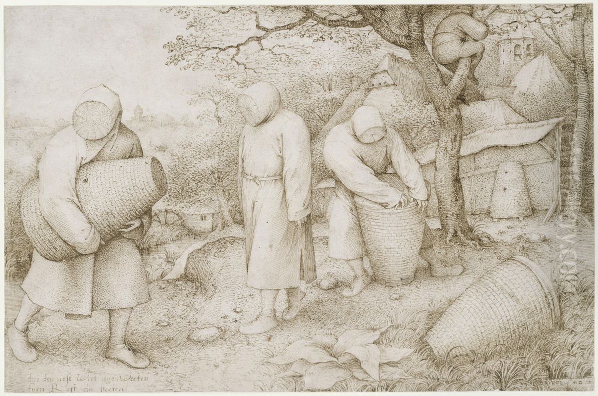 The Beekeepers and the Birdnester Oil Painting by Pieter Brueghel the Elder