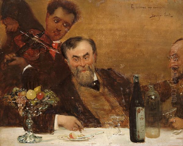 Huzd ra cigany ! Oil Painting by Jeno Gyarfas