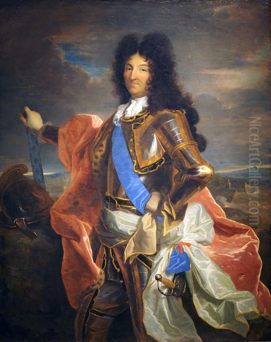 Konig Ludwig XIV. von Frankreich Oil Painting by Hyacinthe Rigaud