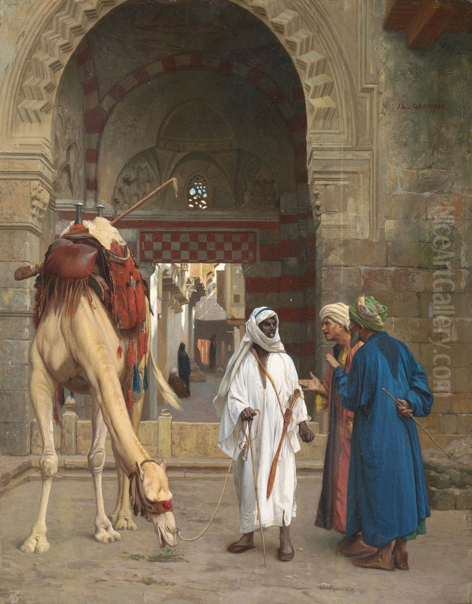 Dispute of Arabs Oil Painting by Jean-Leon Gerome