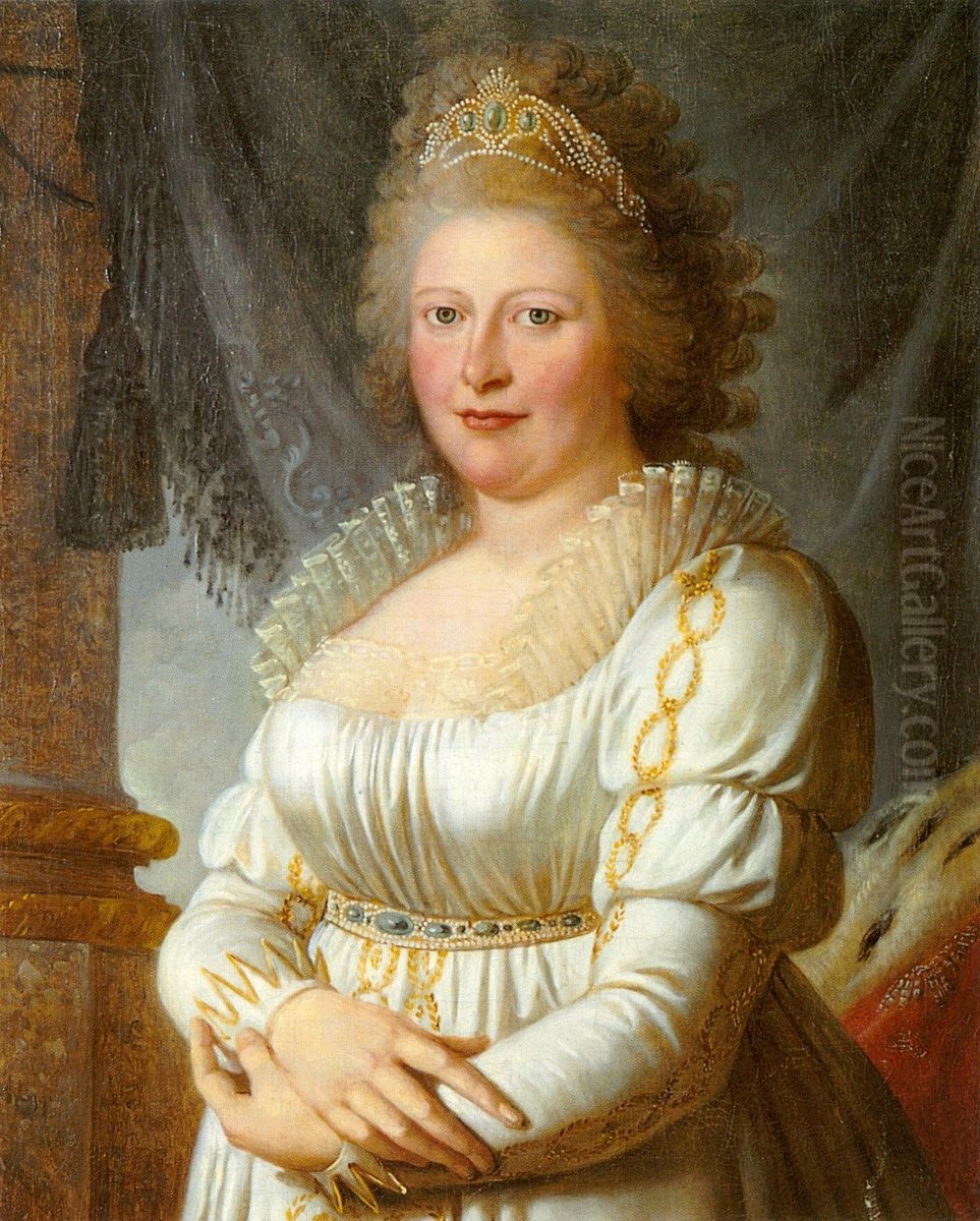 Charlotte Mathilde von England Oil Painting by Philipp Friedrich Von Hetsch