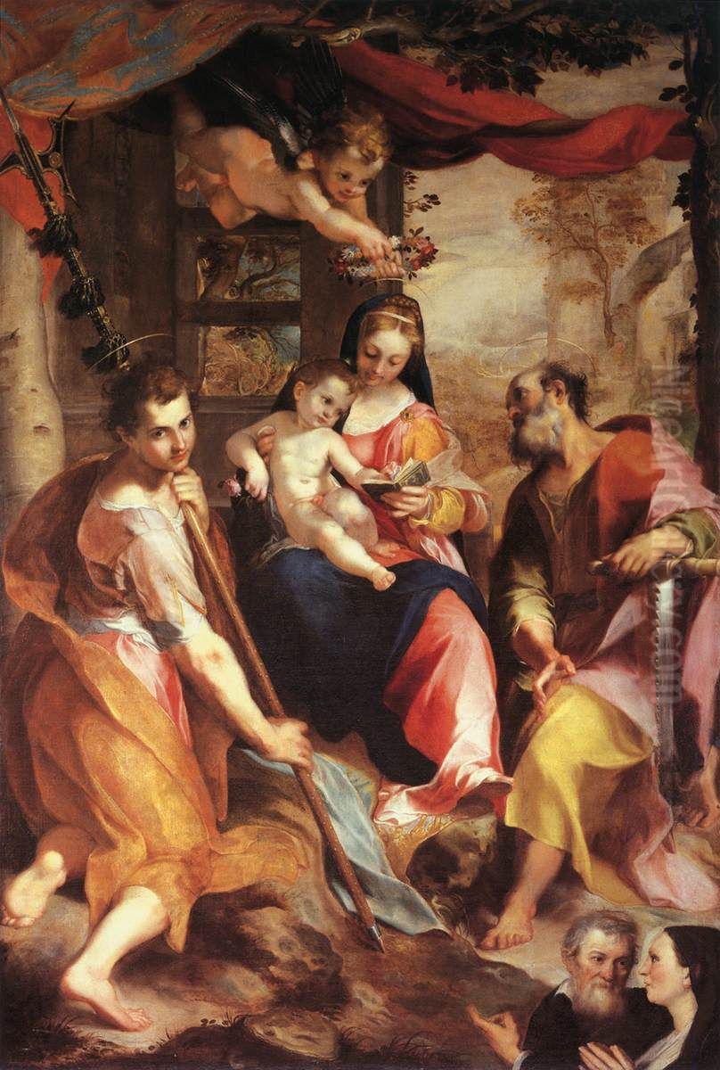 Madonna di San Simone Oil Painting by Federico Barocci