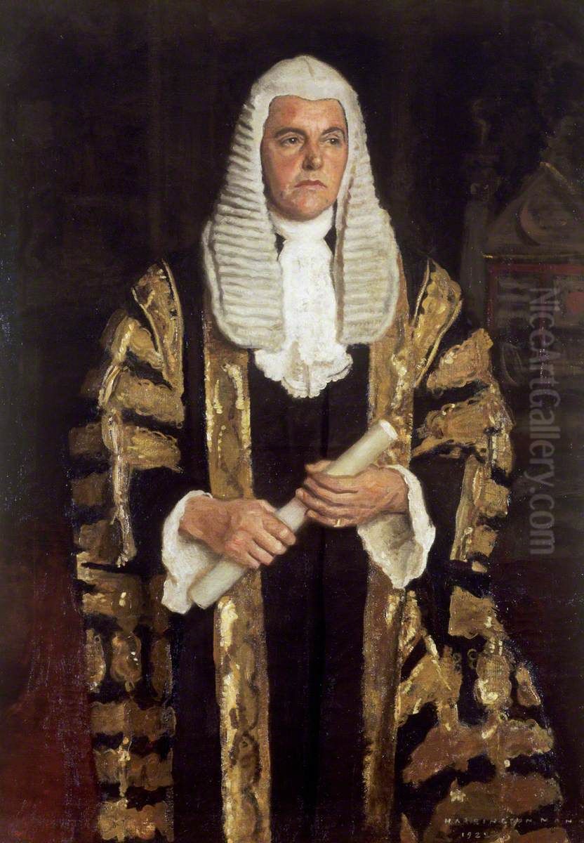 Portrait ofF. E. Smith, 1st Earl of Birkenhead(1872-1930), Lord Chancellor Oil Painting by Harrington Mann