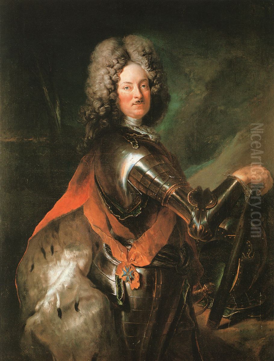 Portrait of Philipp Wilhelm of Brandenburg-Schwedt (1669-1711) Oil Painting by Antoine Pesne
