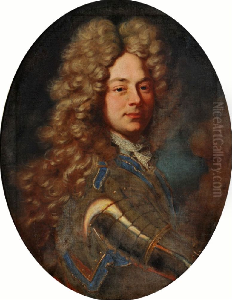Portrait du prince Johann-Wilhelm de Saxe-Gotha Oil Painting by Hyacinthe Rigaud