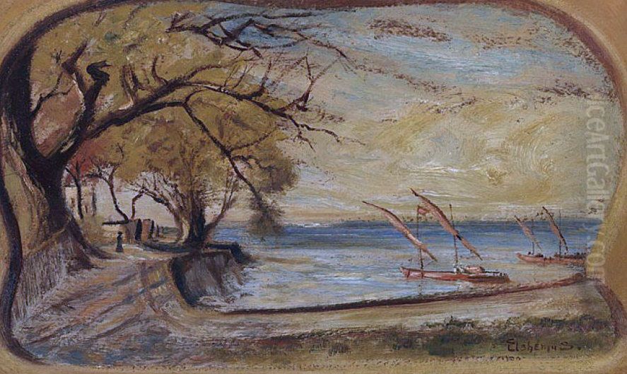 Lake Geneva, Switzerland Oil Painting by Louis Eilshemius