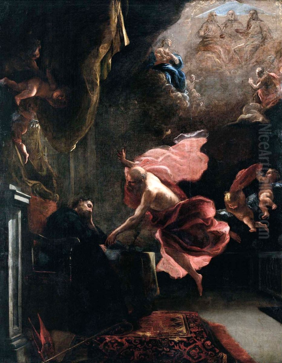 El sueno de San Agustin Oil Painting by Claudio Coello