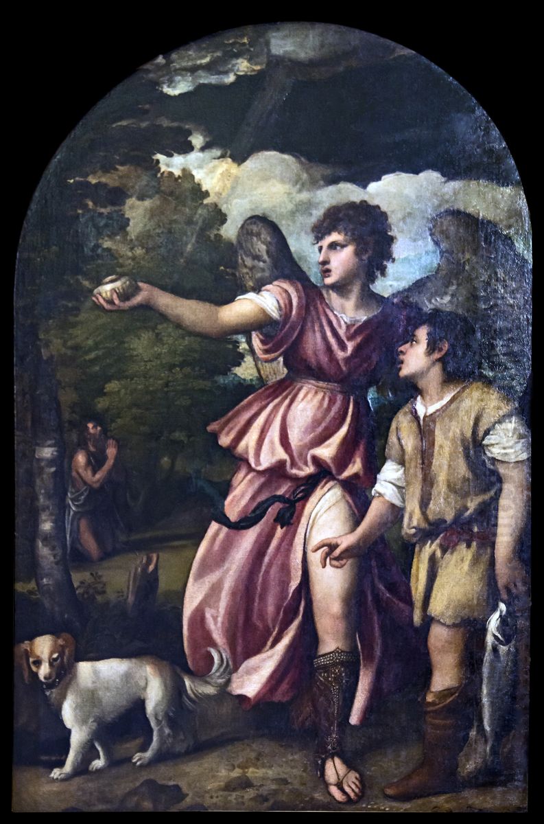 Tobias and the Angel Oil Painting by Titian