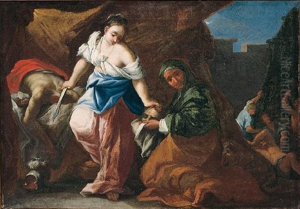 Judith   and  Holofernes Oil Painting by Giovanni Battista Ranieri del Pace