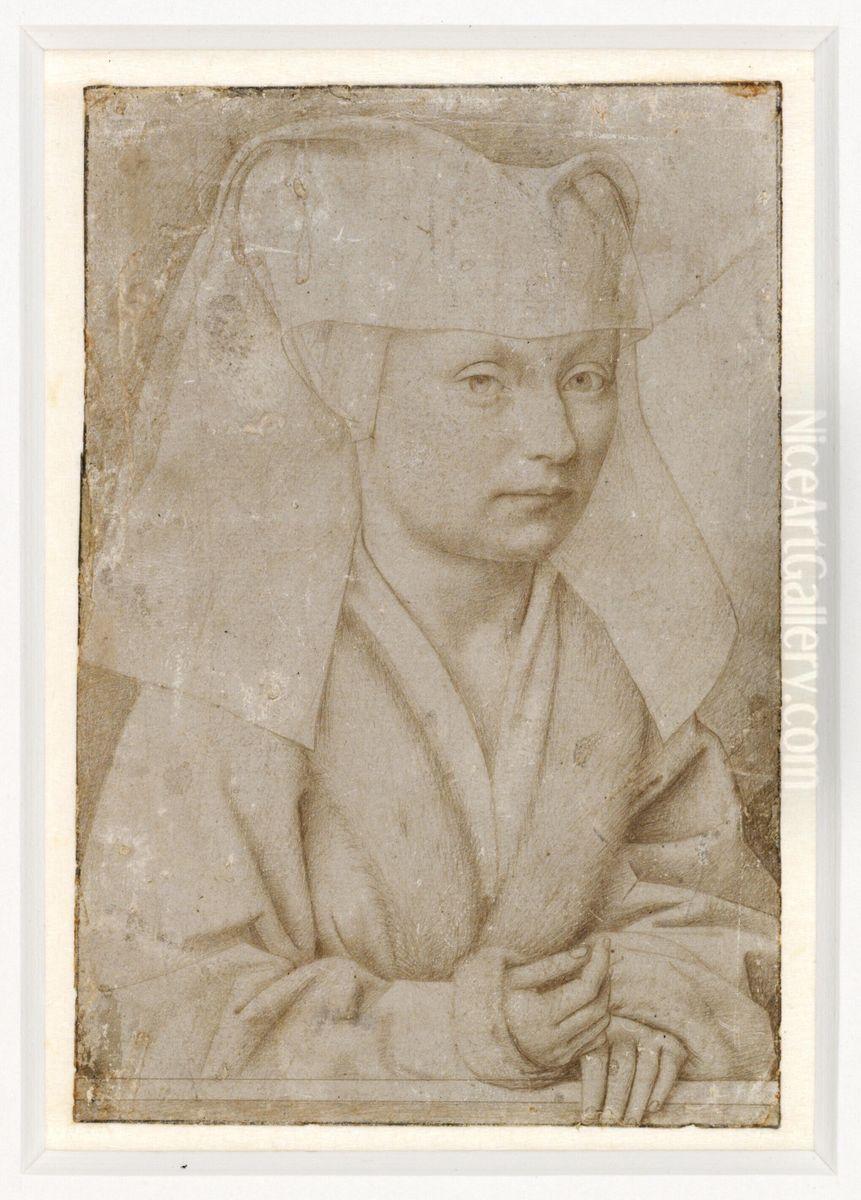 Portrait of a Young Woman Oil Painting by Petrus Christus