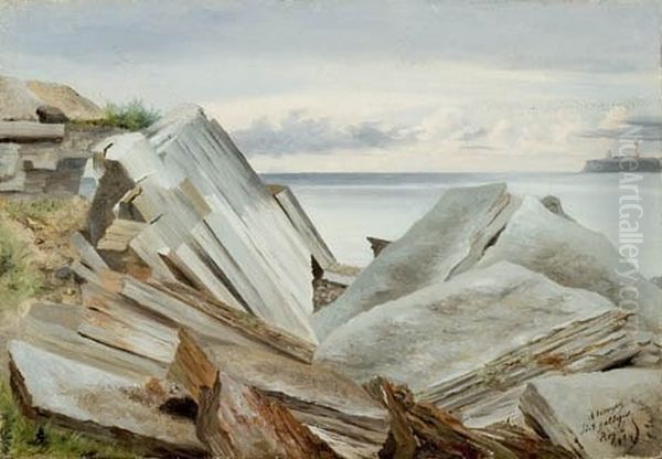 A view from Pakri island Oil Painting by Amandus Adamson