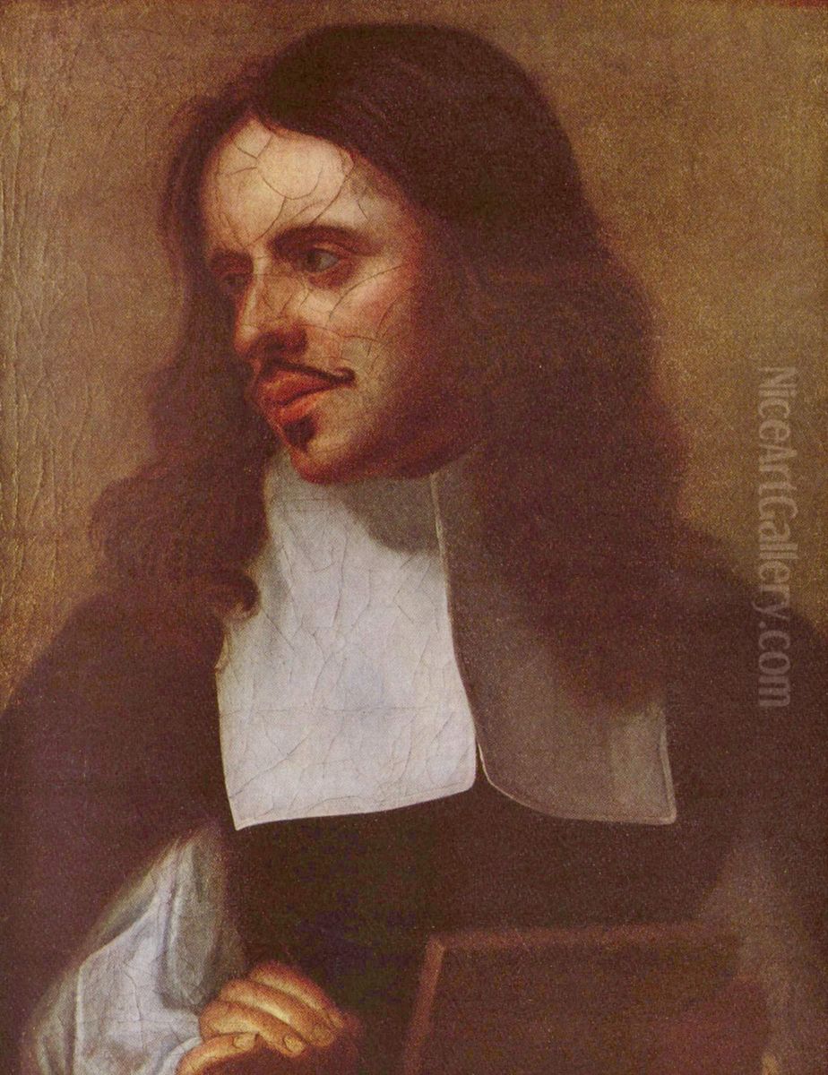 Portrat eines Miniaturenmalers(Joachim Sandrart?) Oil Painting by Karel Skreta