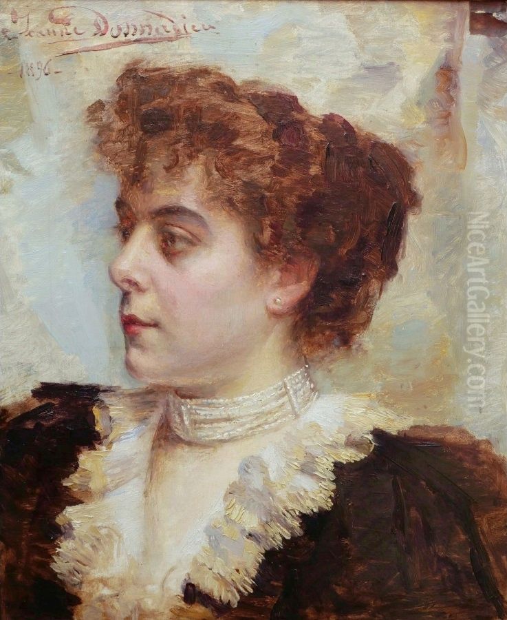 Portrait of Henriette Bepoix Oil Painting by Jeanne Donnadieu