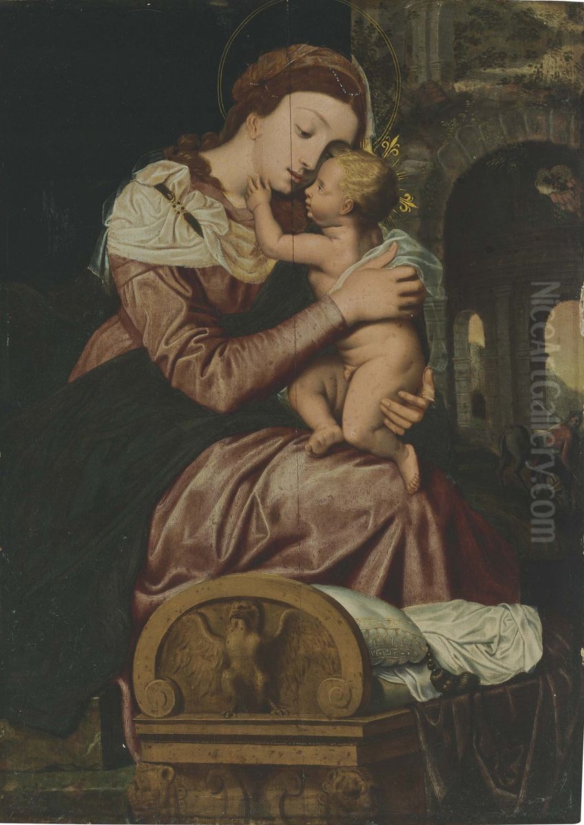 Virgin and Child Oil Painting by Adam van Noort