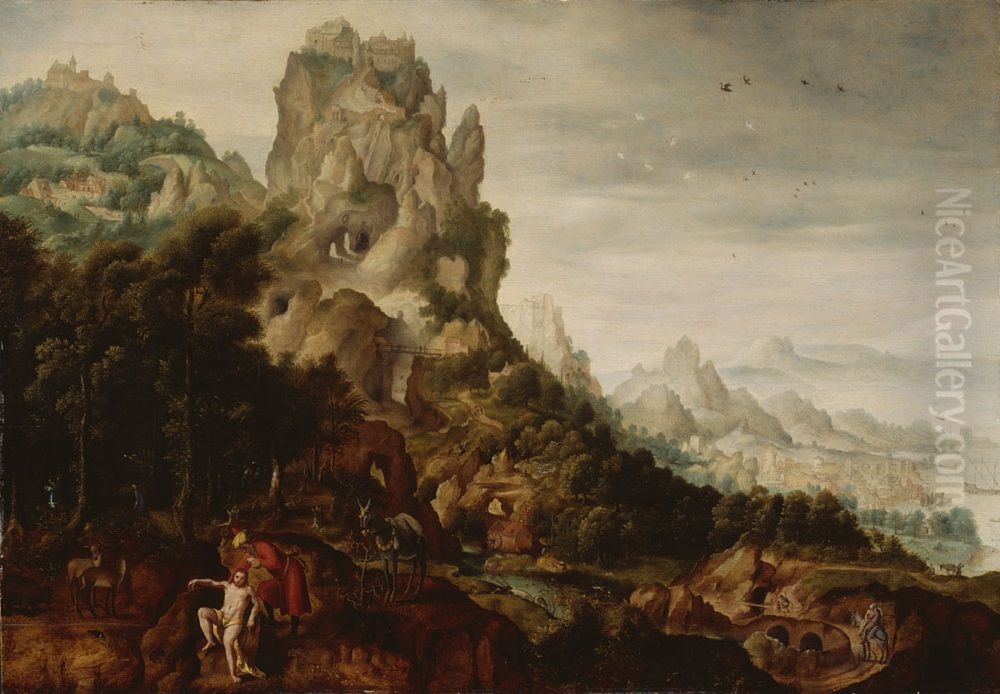 25-37) Oil Painting by Herri met de Bles