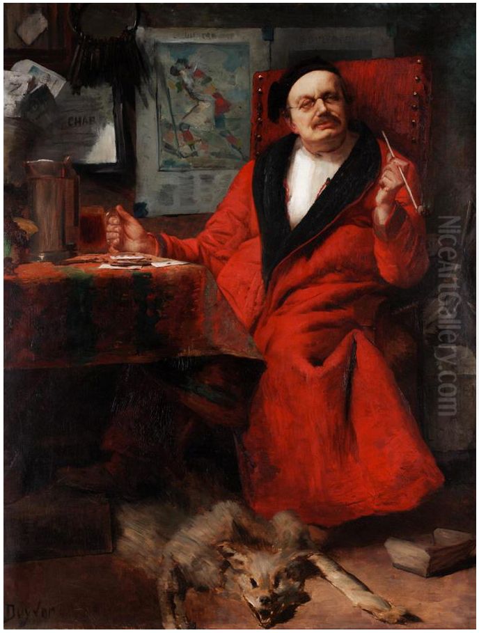 The landlord Oil Painting by Alberic Duyver