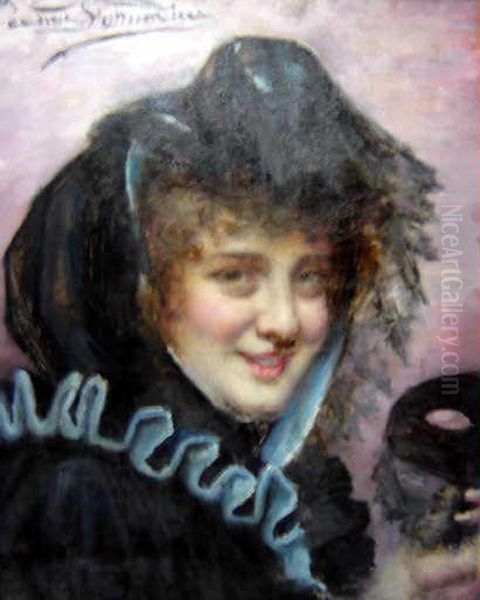 Surprise Oil Painting by Jeanne Donnadieu