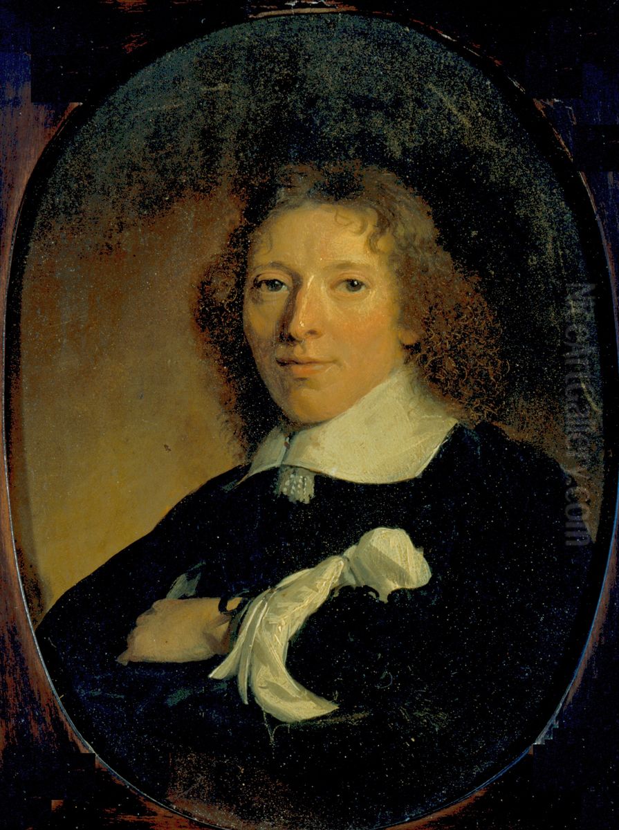 Portrait of Lodewijk Huygens (1631-1699) Oil Painting by Jacob van Loo