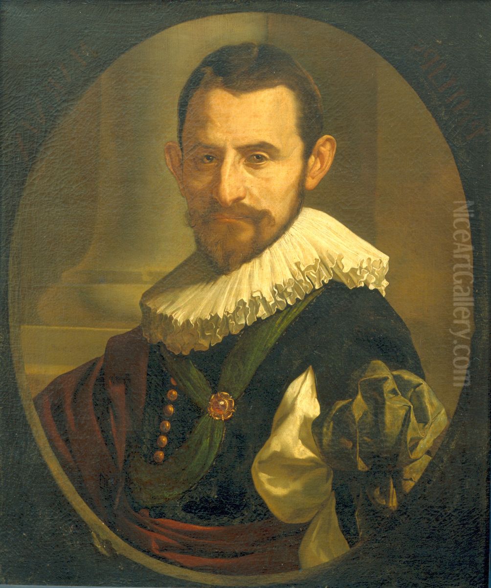 Portrait of een man, zogenaamd Philips Marnix van St. Aldegonde (1540-1598) Oil Painting by unknown