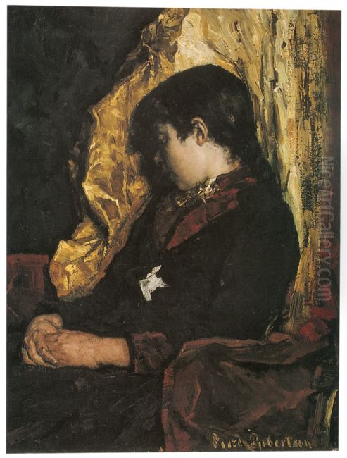 Girl asleep Oil Painting by Suze Robertson