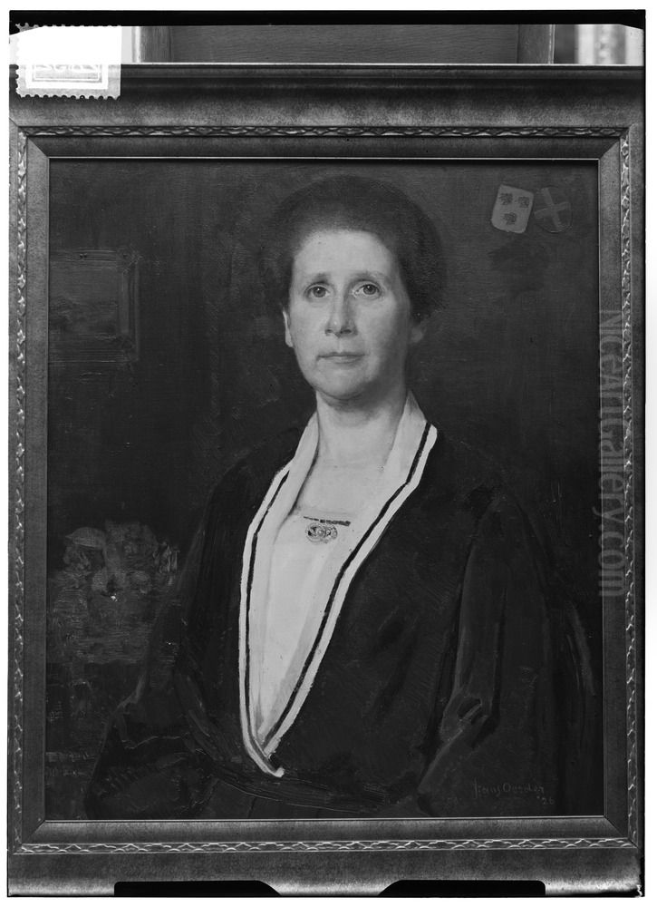 Portret van Lucile Agnes van Lynden (1889-1978) Oil Painting by Frans Oerder