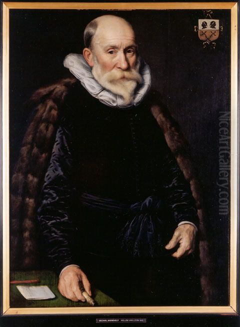 Portrait of Willem Jansz. van Loon Oil Painting by Michiel Jansz. van Mierevelt