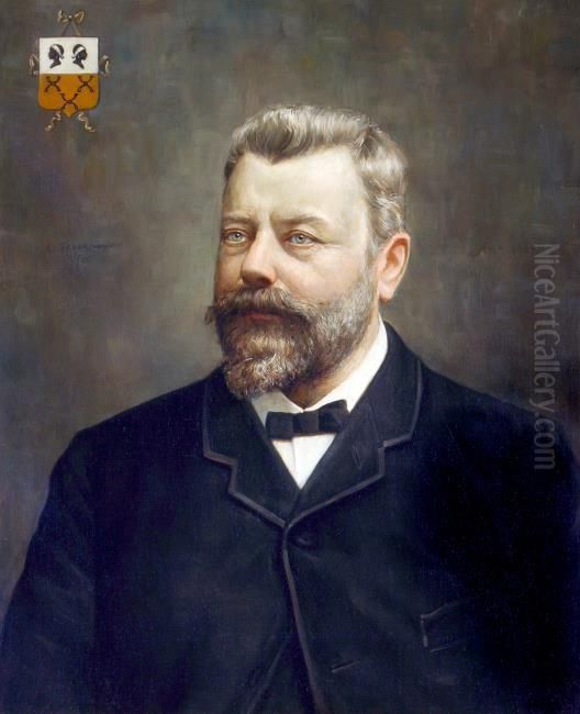 Portret van Hendrik Maurits Jacobus van Loon (1831-1901) Oil Painting by Cornelis Spoor