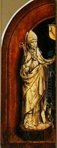 Saint Hubertus Oil Painting by Aelbrecht Bouts