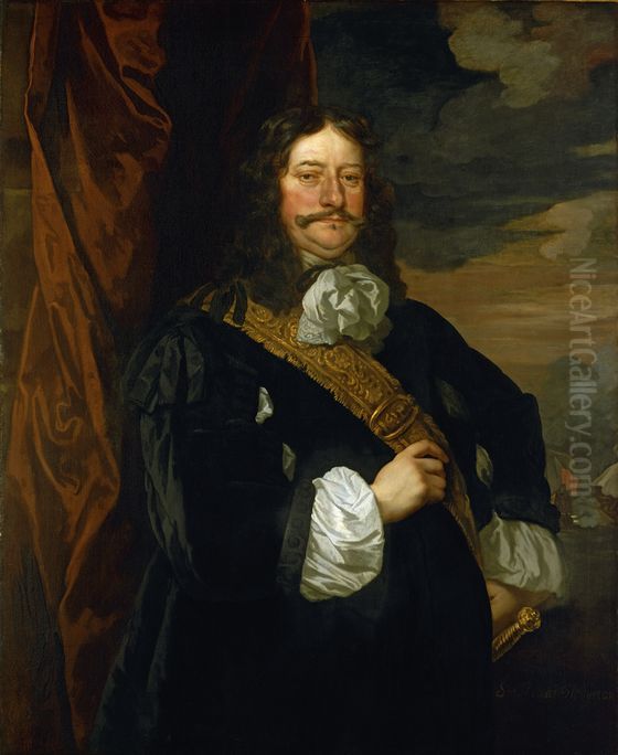 Vice-Admiral Sir Thomas Teddeman, 1620-68 Oil Painting by Peter Lely