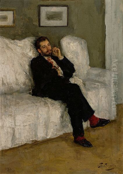 Uncle Osip Oil Painting by Leonid Pasternak